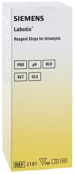Strips Urine Labstix (Blood, Ketone, Glucose, Protein, Ph) CLIA waived [10337069] (100/Btl) by Siemens Diagnostics  ID 2181